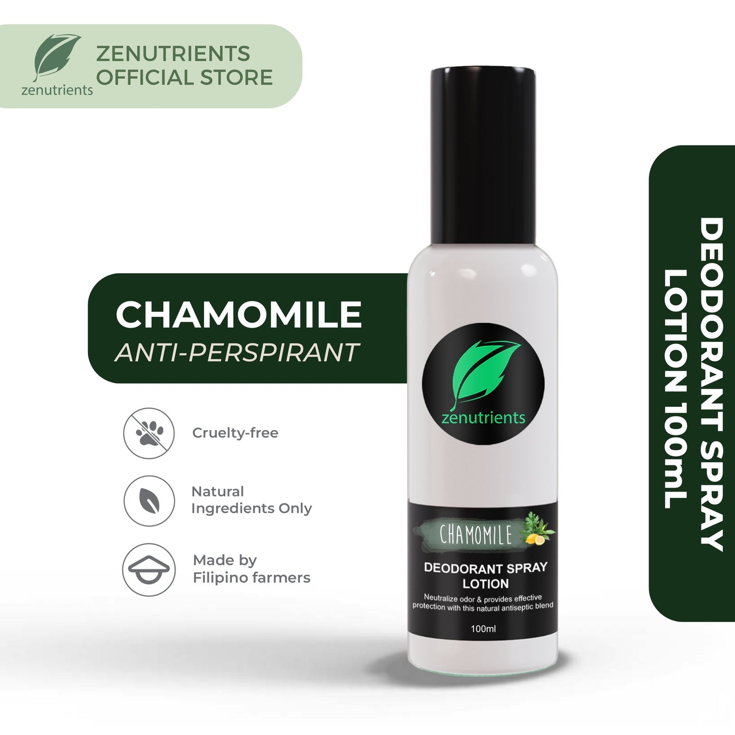 Chamomile Refreshing Deodorant Spray Lotion