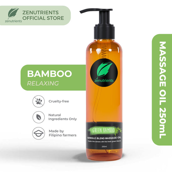 Load image into Gallery viewer, Green Bamboo Blend Massage Oil 250ml

