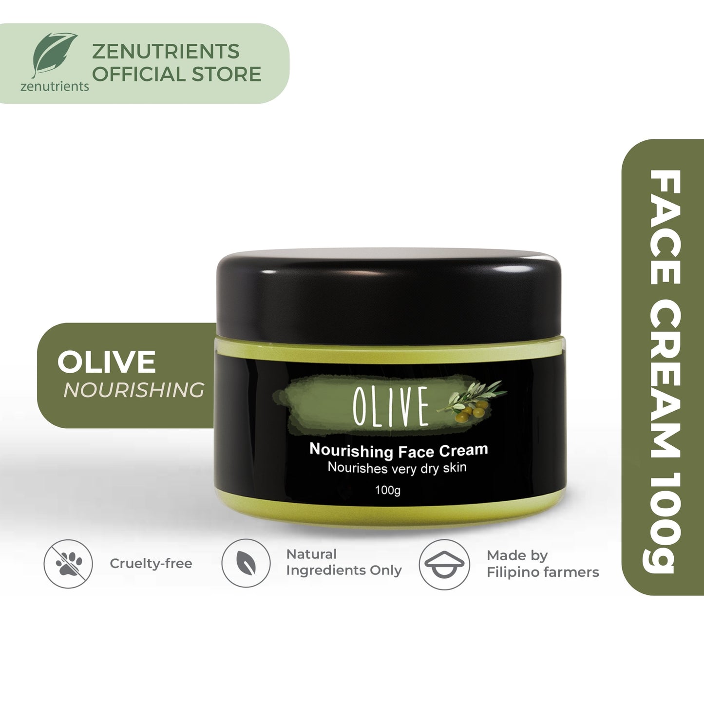 Load image into Gallery viewer, Olive Nourishing Face Cream 100g
