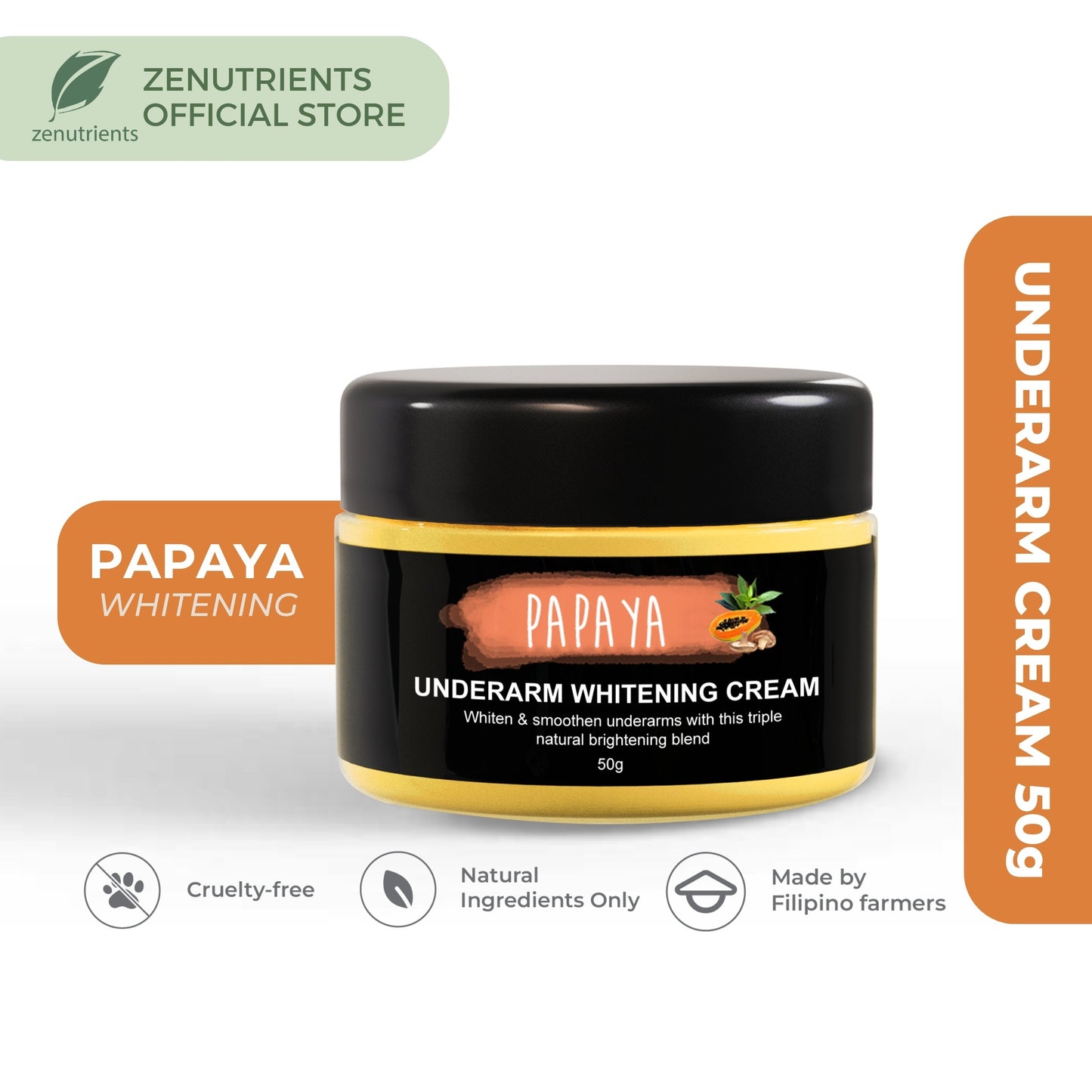 Papaya Whitening Underarm Cream 50g
