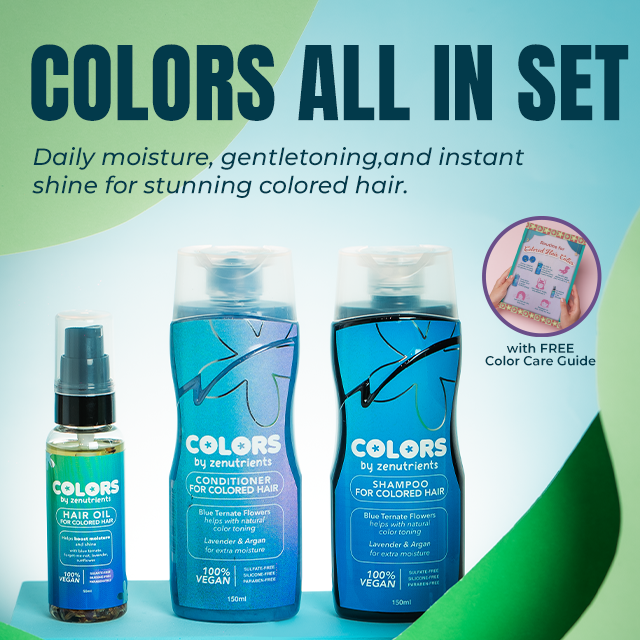 Colors All-In Set (150mL Colors Shampoo + 150mL Colors Conditioner + 50mL Colors Hair Oil)