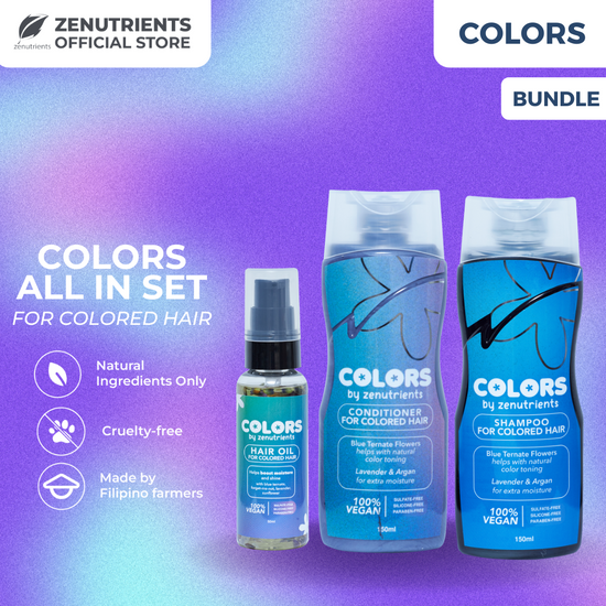 Colors All-In Set (150mL Colors Shampoo + 150mL Colors Conditioner + 50mL Colors Hair Oil)
