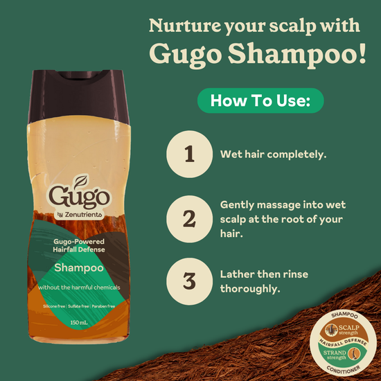 Zenutrients Gugo Strengthening Shampoo (Reduces Hairfall, Natural, Sulfate Free, Paraben Free)