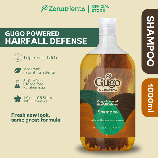 Zenutrients Gugo Strengthening Shampoo (Reduces Hairfall, Natural, Sul