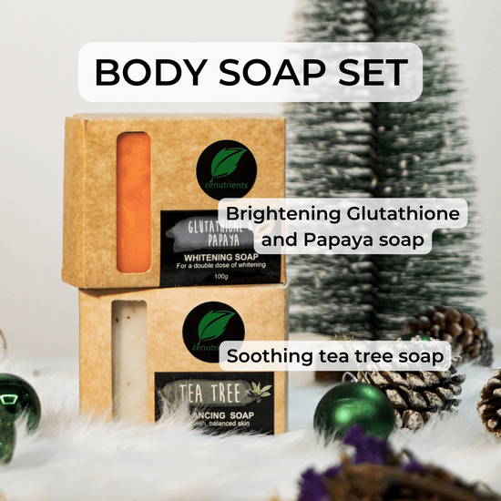 Load image into Gallery viewer, Soap Classic Set (100g Glutathaione &amp;amp; Papaya Soap + 100g Tea Tree Soap)
